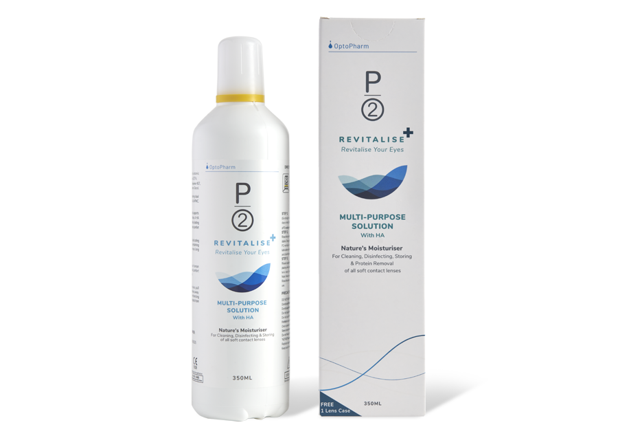 P2 Revitalise+ 软性隐形眼镜专用多用途护理液(含透明质酸) (三件装)
